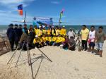 กิจกรรมฟอกทราย หมู่ที่ 1 บ้านชายทะเล